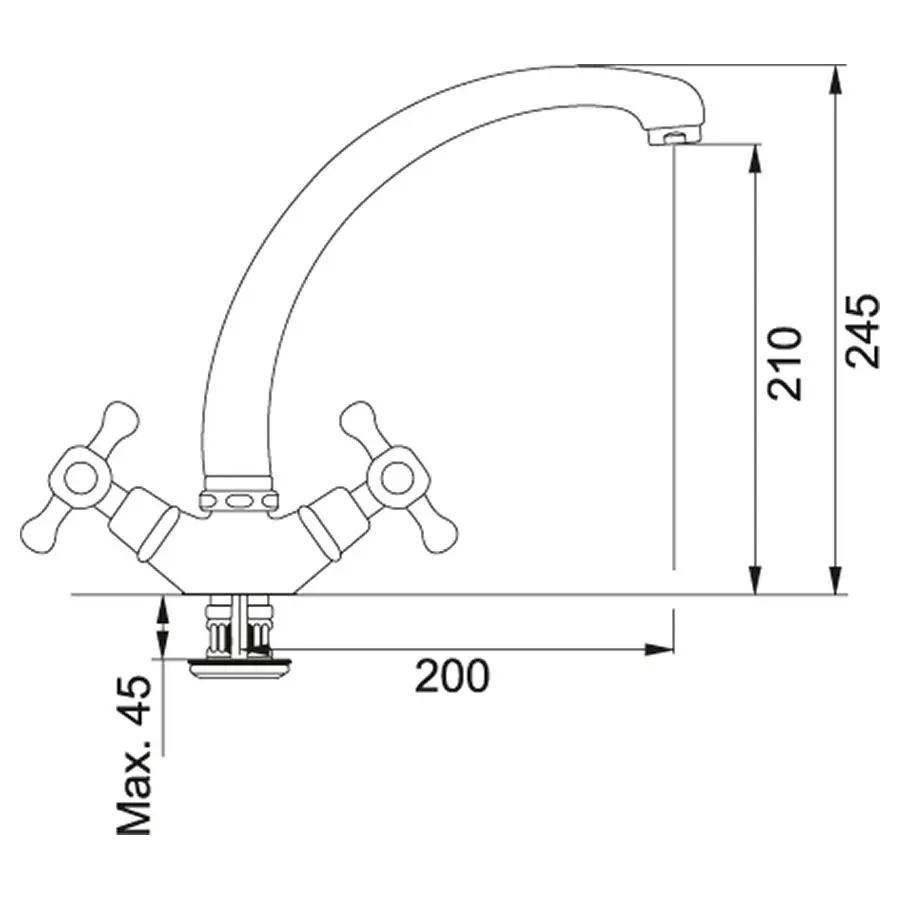 Baterie pentru chiuveta Franke Ambra 115.0028.190 (Bronze) - 3