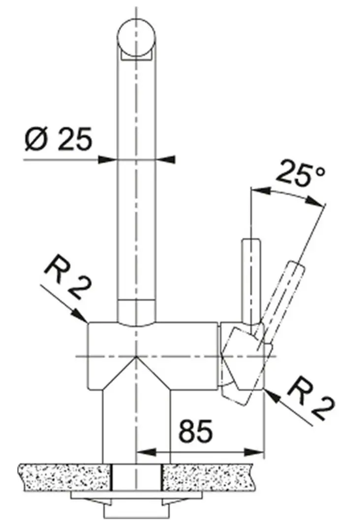 Baterie pentru chiuveta Franke Atlas Neo Pull Out (Black) - 3