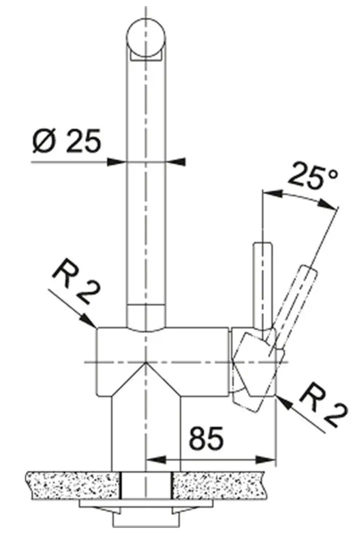Baterie pentru chiuveta Franke Atlas Neo Pull Out (Cooper) - 3