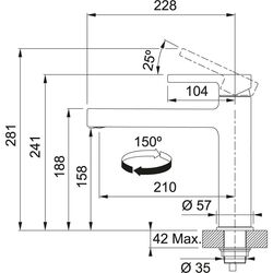 Baterie pentru chiuveta Franke Centro 115.0621.600 (White/Inox) Thumb