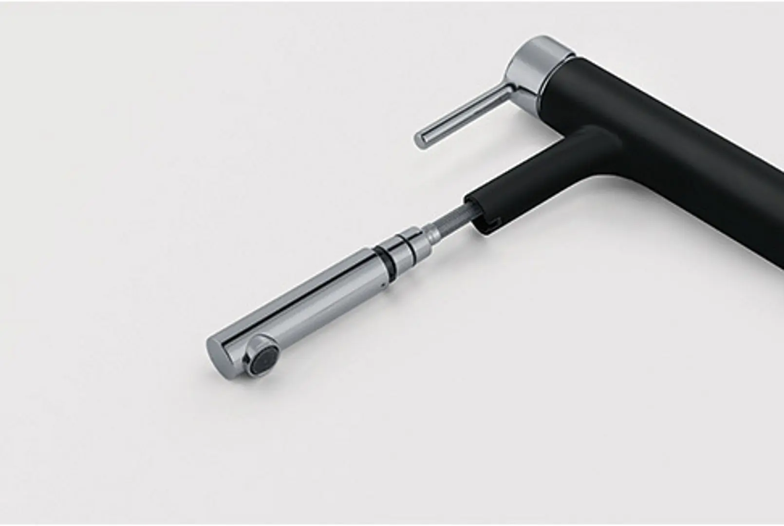 Baterie pentru chiuveta Franke Centro Pull Out (Nero/Inox) - 2