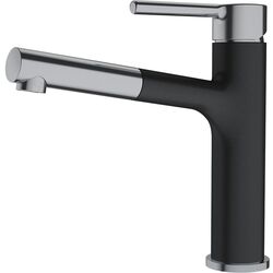 Baterie pentru chiuveta Franke Centro Pull Out (Nero/Inox)