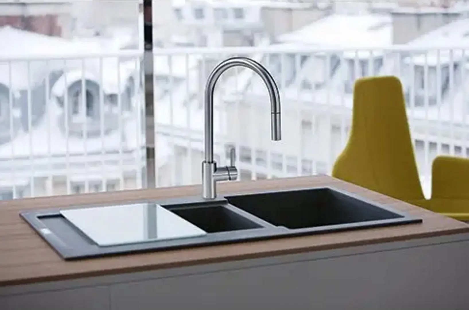 Baterie pentru chiuveta Franke Eos Neo Pull Out (Inox) - 5