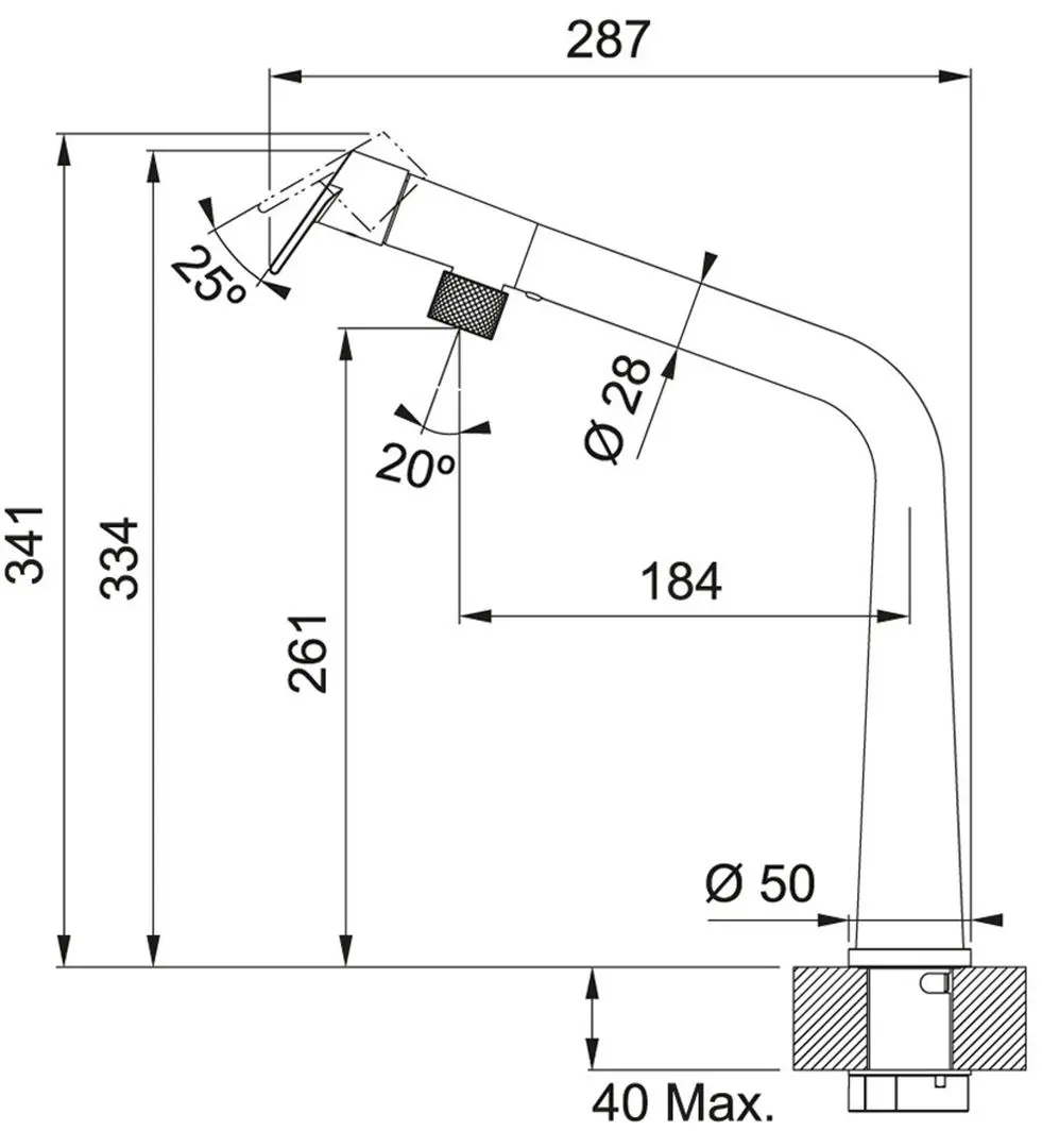 Baterie pentru chiuveta Franke Icon (Black Matte) - 3