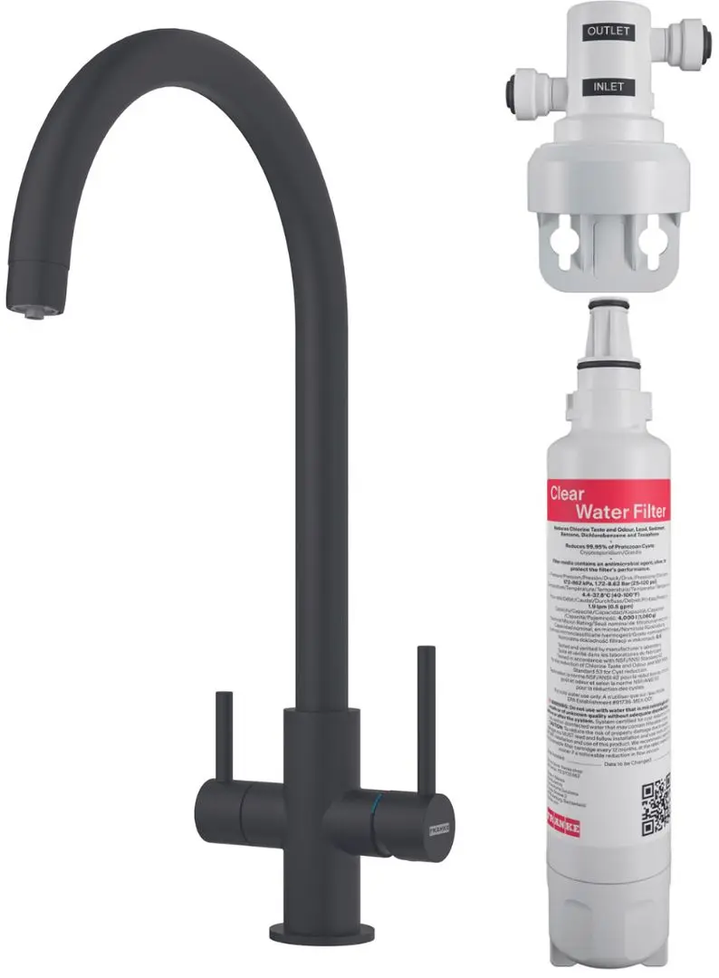 Baterie pentru chiuveta Franke Lina Clear Water (Black)