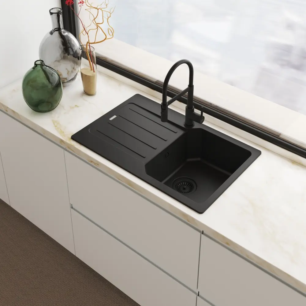 Смеситель для мойки Franke Lina Semi-Pro 115.0725.838 (Black)