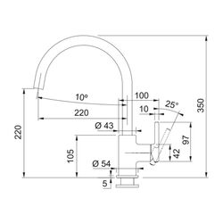 Baterie pentru chiuveta Franke Lina XL (Black) Thumb
