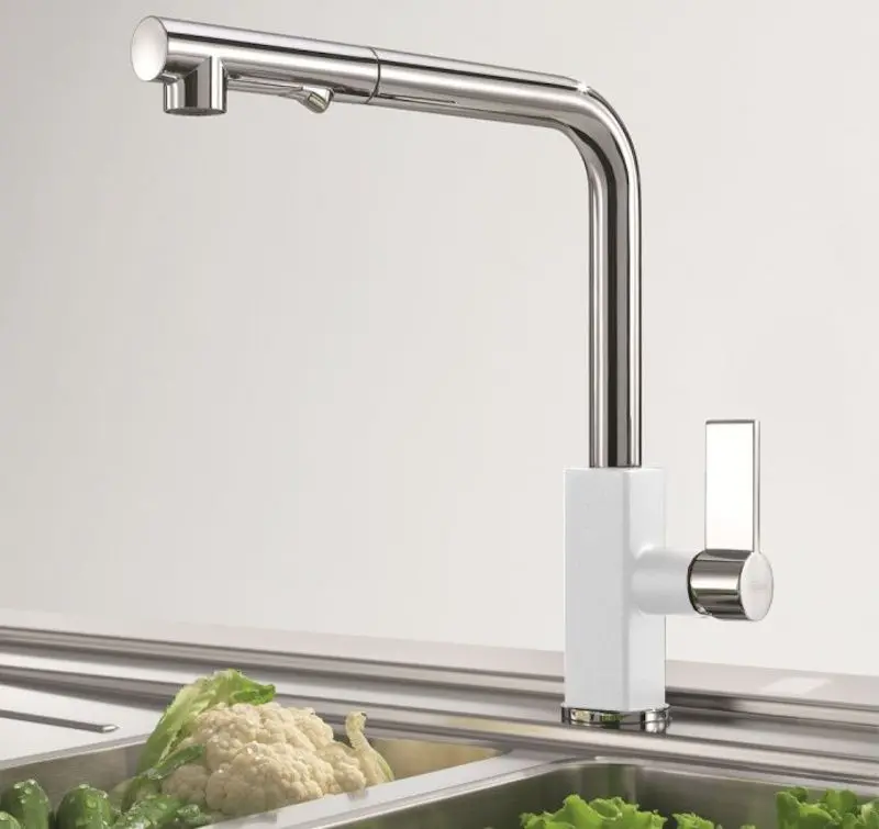 Baterie pentru chiuveta Franke Maris 115.0392.368 (White/Chrome) - 2