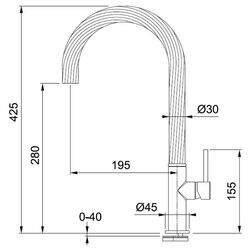 Baterie pentru chiuveta Franke Maris 115.0543.294 (Inox) Thumb