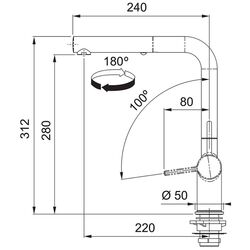 Baterie pentru chiuveta Franke Maris Active 115.0653.379 (Chrome) Thumb