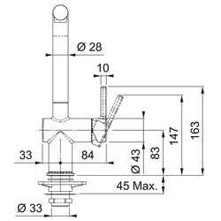 Baterie pentru chiuveta Franke Maris Active 115.0653.382 (Black) Thumb