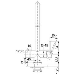 Baterie pentru chiuveta Franke Maris EOS Clear Water 120.0179.979 (Inox) Thumb
