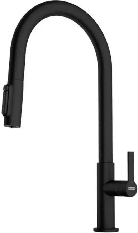 Baterie pentru chiuveta Franke Maris Slim J Pull Down (Black)