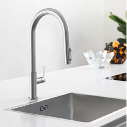 Смеситель для мойки Franke Maris Slim J Pull Down (Inox) Thumb