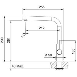 Baterie pentru chiuveta Franke Neptune Evo 115.0373.930 (Chrome/Black) Thumb