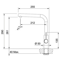 Baterie pentru chiuveta Franke Neptune Evo (Chrome) Thumb