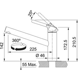 Baterie pentru chiuveta Franke Orbit (Chrome) Thumb