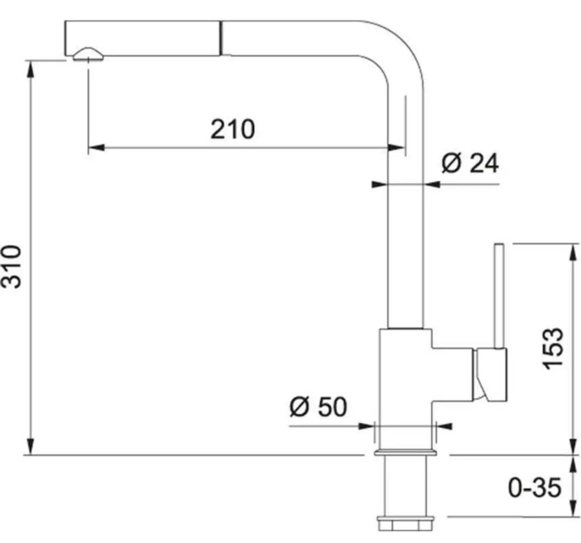 Baterie pentru chiuveta Franke Sirius 115.0476.826 (White/Chrome) - 2