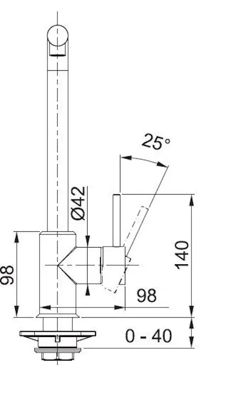 Baterie pentru chiuveta Franke Sirius 115.0668.280 (Chrome) - 3