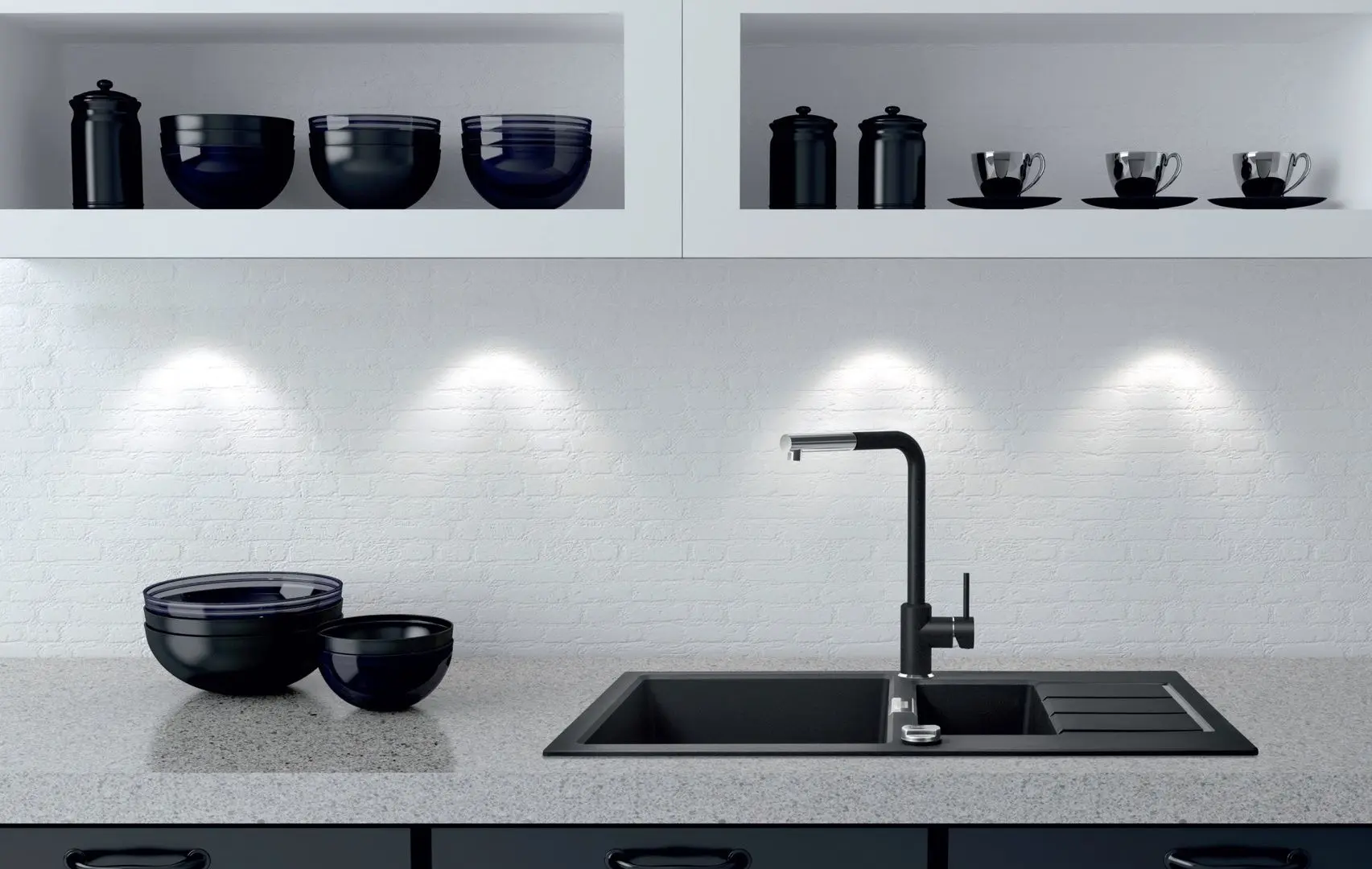 Baterie pentru chiuveta Franke Sirius Pull Out Nozzle (Nero) - 2