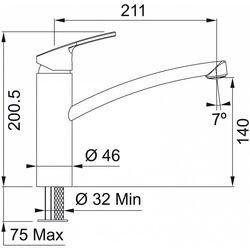Baterie pentru chiuveta Franke Smart Aspect (Inox) Thumb
