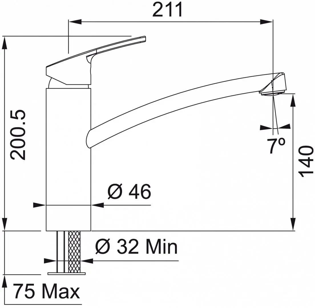 Baterie pentru chiuveta Franke Smart Aspect (Inox) - 2