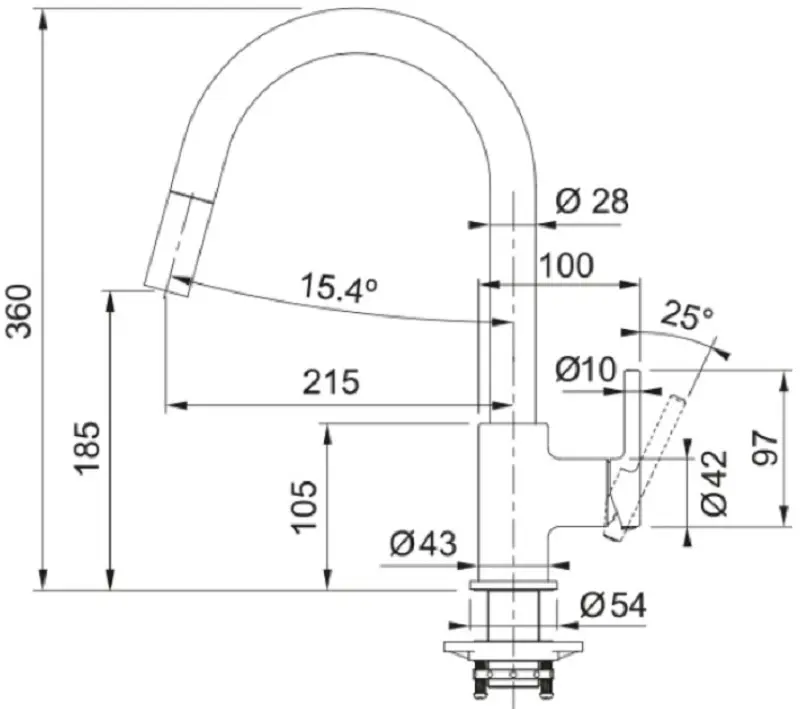 Смеситель для мойки Franke Smart Lina (Beige)