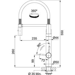 Baterie pentru chiuveta Franke Vital Semi-Pro (Chrome/Gun Metal) Thumb