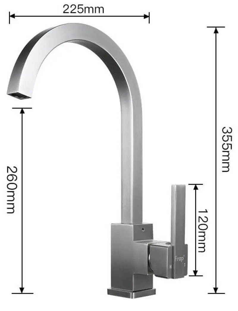 Baterie pentru chiuveta Frap F4052-5 (Satin) - 2
