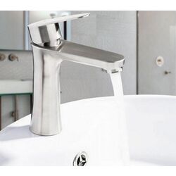 Baterie pentru lavoar Frap H48 F1048 (Inox) Thumb