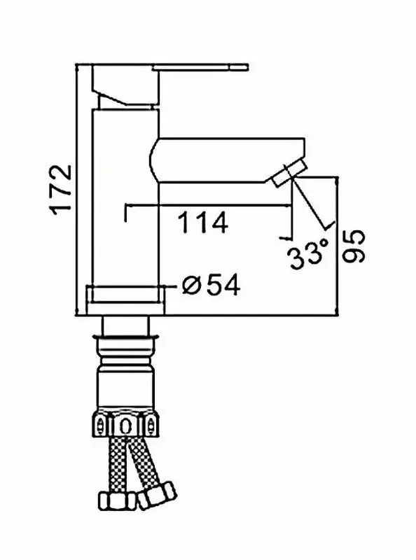 Смеситель для умывальника Frap H801-6 F10801-6 (Black)