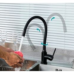 Смеситель для мойки Frud R052 R42052-32 (Black) Thumb