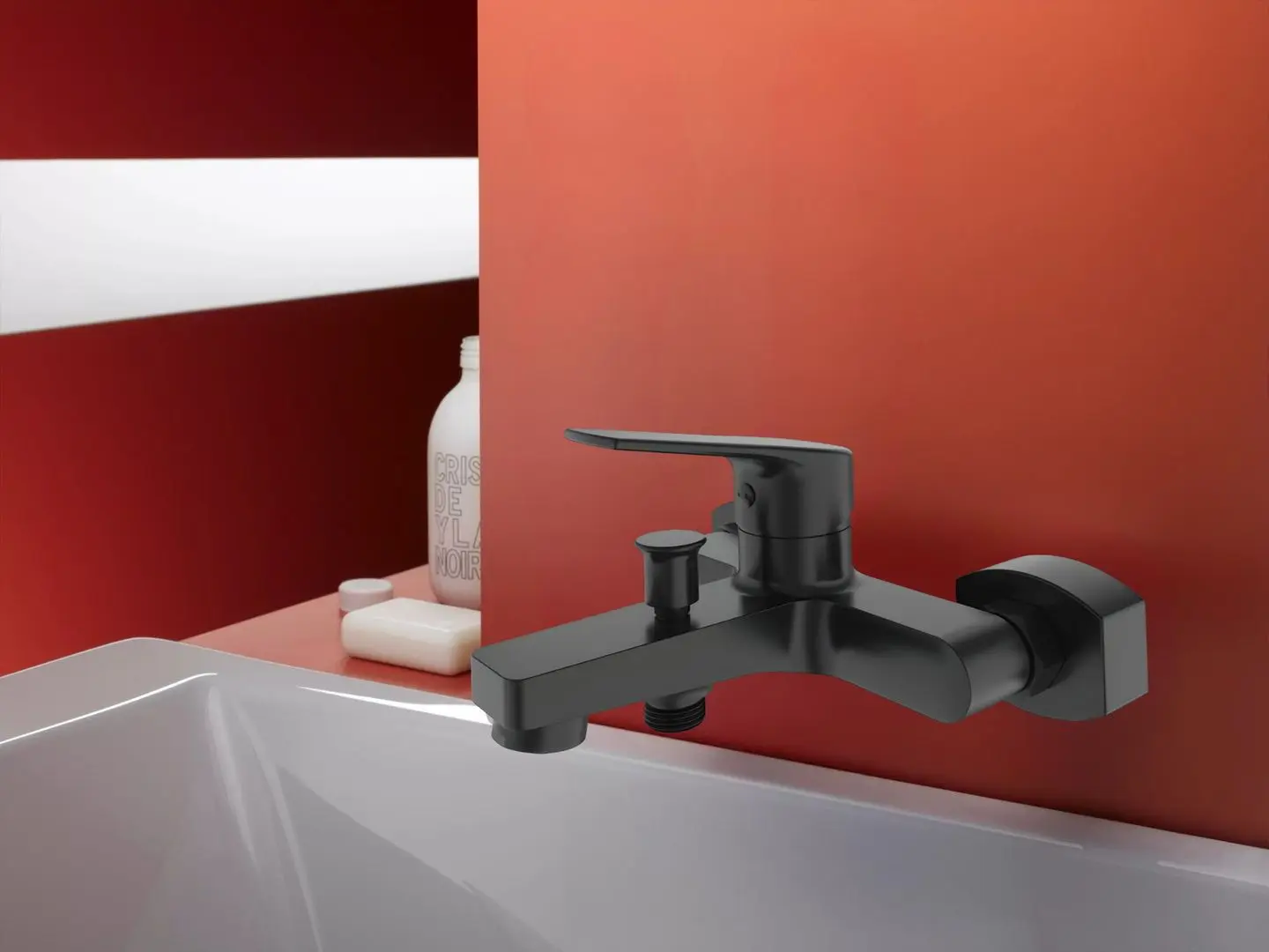 Смеситель для ванны и душа Gehler 6420163BF (Black)