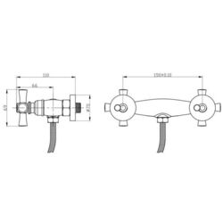 Baterie pentru dus GF (CRM)/S-21-363 (Chrome) Thumb