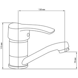 Смеситель для умывальника GF (CRM)/S-01-002M (Chrome) Thumb