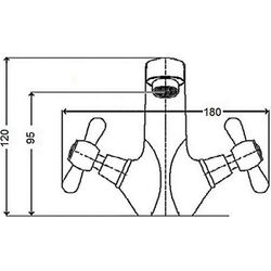 Смеситель для умывальника GF (CRM)/S-22-161F (Chrome) Thumb