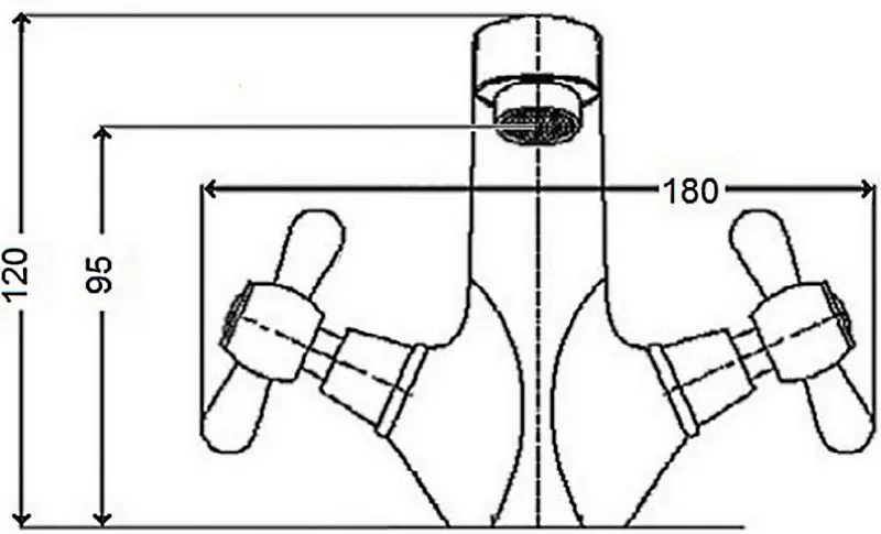 Смеситель для умывальника GF (CRM)/S-22-161F (Chrome) - 4