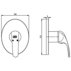 Baterie pentru baie GPD Eko SUD80 (Chrome) Thumb