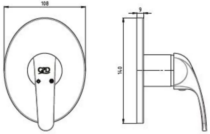 Baterie pentru baie GPD Eko SUD80 (Chrome) - 2