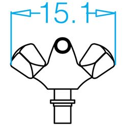 Baterie pentru bideu Gravena Dofiny Novara 6003 Thumb