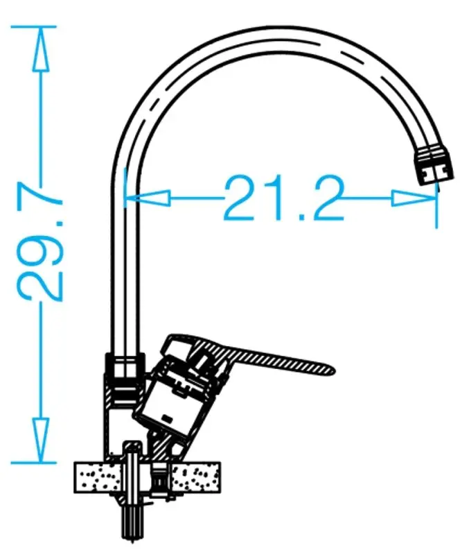Смеситель для мойки Gravena Dofiny Polo P7002 - 3