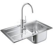 Set chiuveta+baterie Grohe Concetto 31570SD0 (Inox)