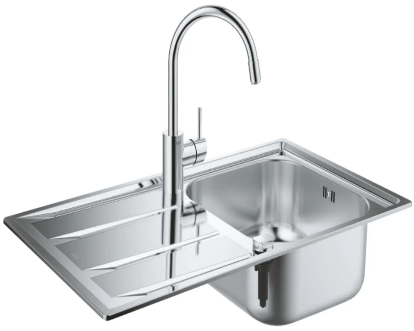 Set chiuveta+baterie Grohe Concetto 31570SD0 (Inox)