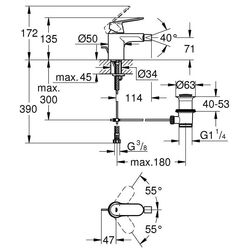 Смеситель для биде Grohe Eurosmart Cosmopolitan 32839000 (Chrome) Thumb