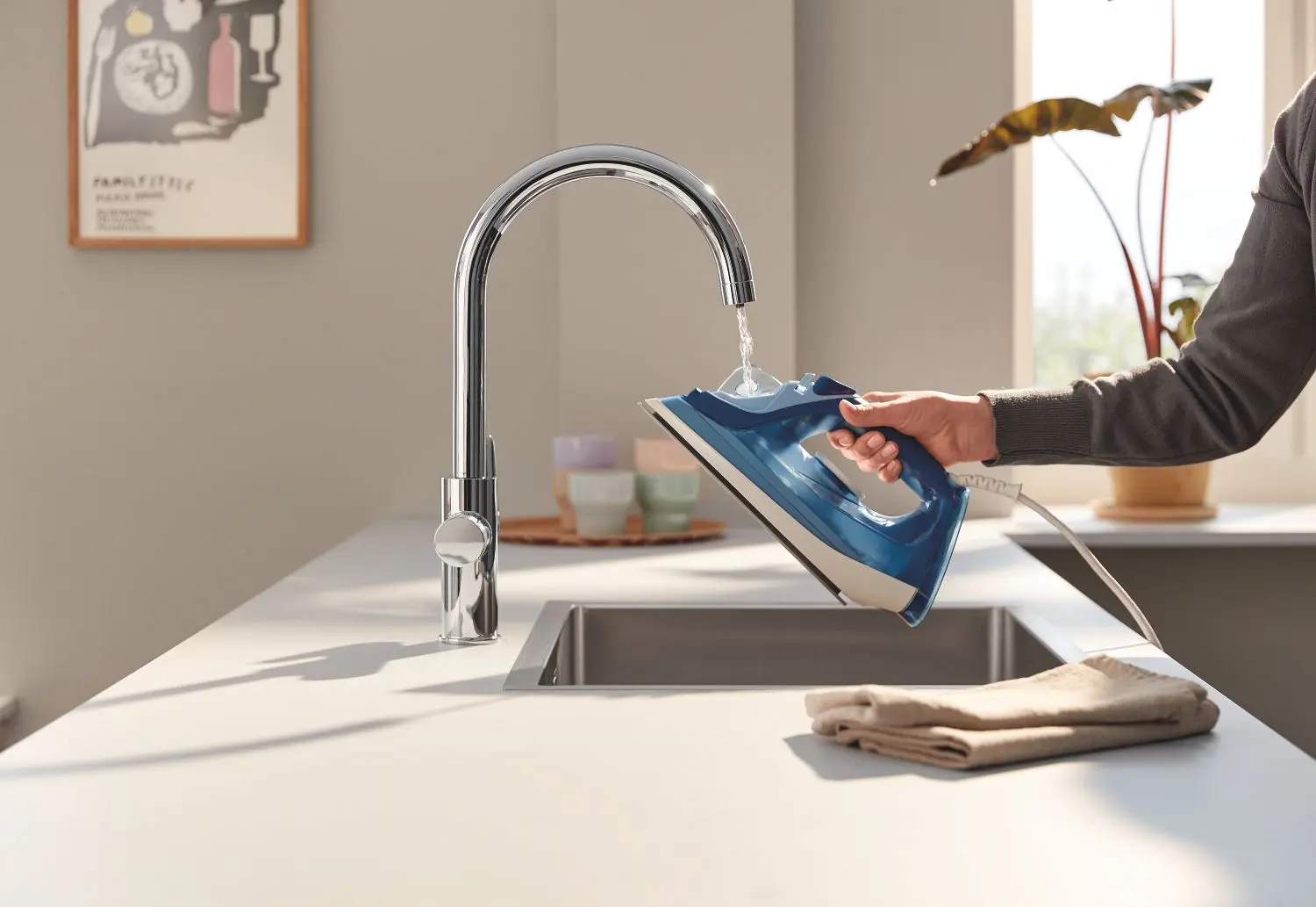 Смеситель для мойки + фильтр для воды Grohe Blue Pure Baucurve 30555000 (Chrome) - 6