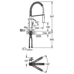 Baterie pentru chiuveta Grohe Eurocube 31395000 (Chrome) Thumb