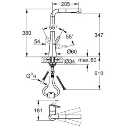 Смеситель для мойки Grohe Zedra 32553002 (Chrome) Thumb