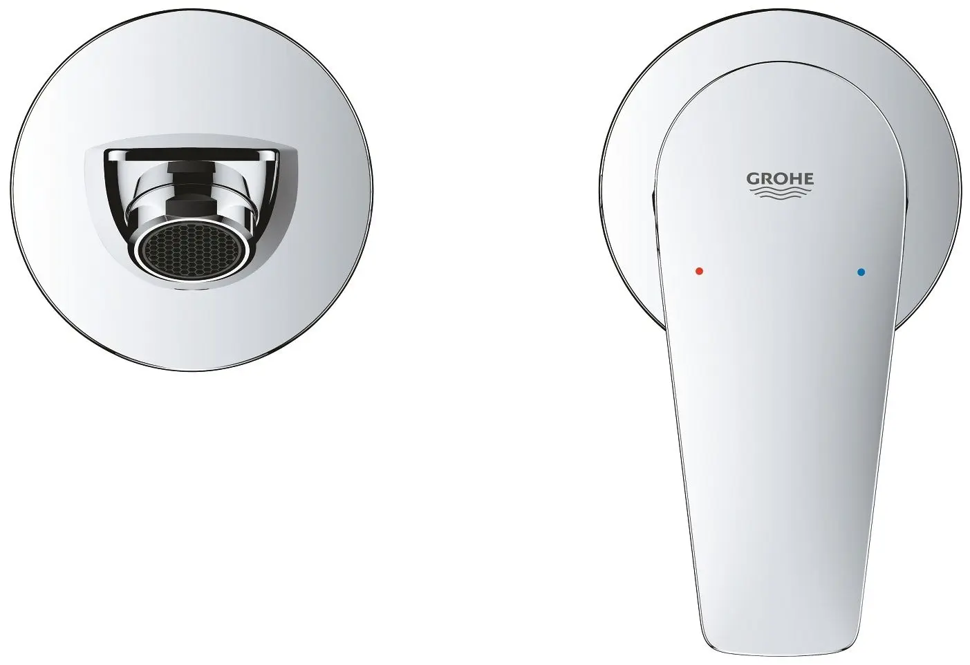 Baterie pentru lavoar Grohe BauEdge 20474001 (Chrome) - 3