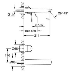 Baterie pentru lavoar Grohe Eurosmart 29338003 (Chrome) Thumb