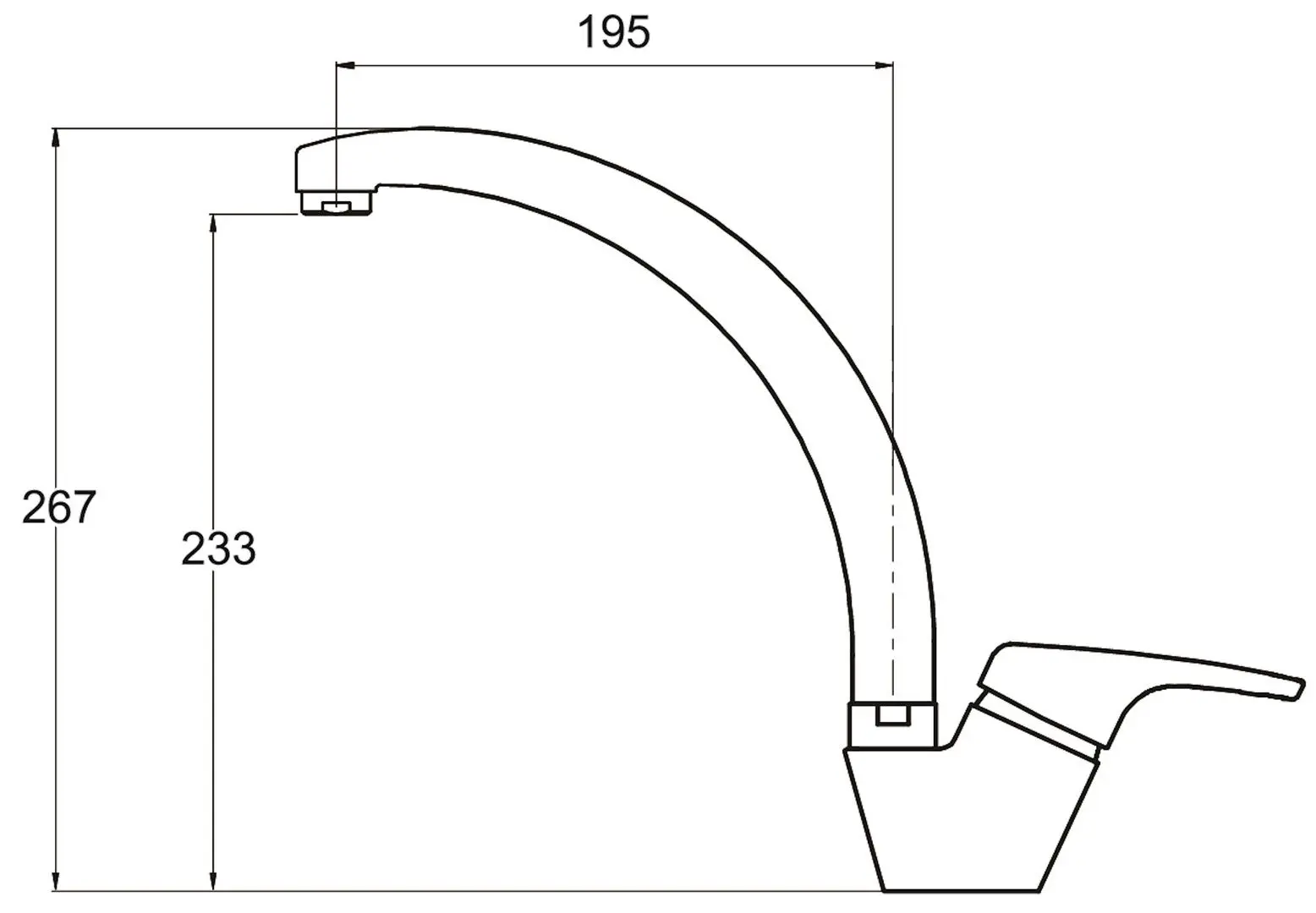Baterie pentru chiuveta Helika Ambra 2813 - 8